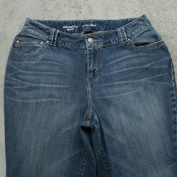 Lane Bryant Jeans Women's 16P High-Rise Distinctly Boot 28" Inseam Distressed - Picture 12 of 16